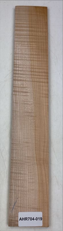 Fretboard Maple flamed, "Caramel", 600x95x9mm Unique Piece #018